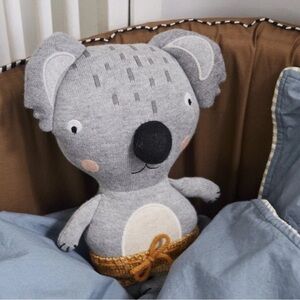 Darling Baby Anton Koala by OYOY Gray and Yellow Koala Plush Knit Toy